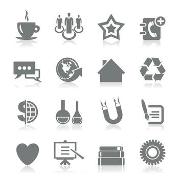 Set of icons for web design. A vector illustration