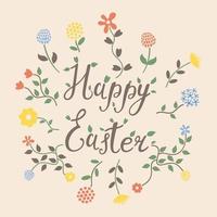 Easter holiday card vector