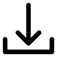 download arrow icon for web ui design vector