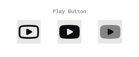 Play Button Icons Sheet vector