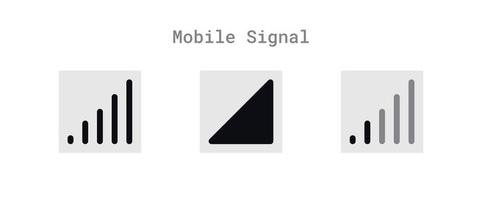 Data Signal Icons Sheet vector