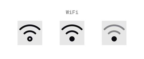 WIFI Signal Icons Set vector