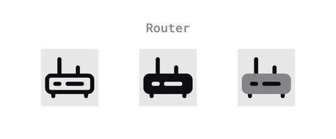 Router Icons Sheet vector