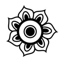 beautiful flower garden decoration icon vector illustration design icon or symbol. Flower decorations that can be used to design clothing patterns, batik patterns, etc