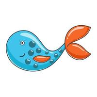 Sea fish cartoon clip art vector