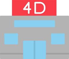 4d Cinema Vector Icon