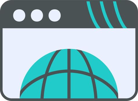 icono de vector de navegador