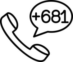 Wallis and Futuna Dial code Vector Icon