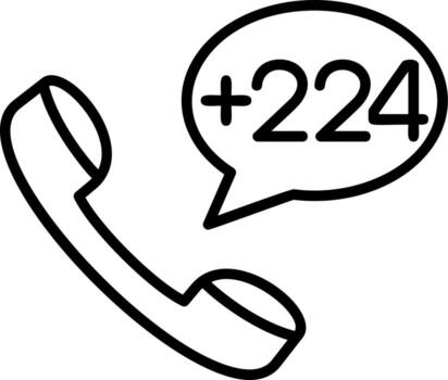 Guinea marcar código vector icono