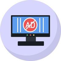 Ad Blocker Vector Icon Design