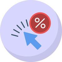 Click Through Rate Vector Icon Design