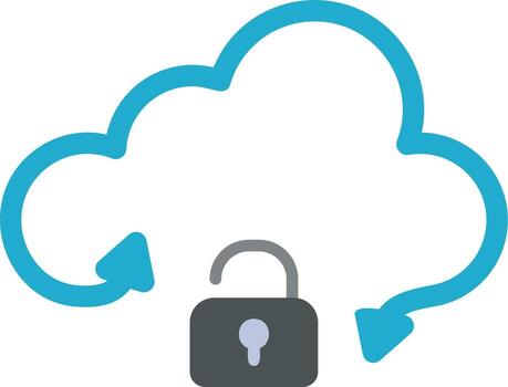 icono de vector de nube