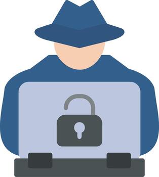 Hacker Cyber Attack Vector Icon
