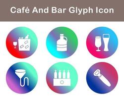 Cafe And Bar Vector Icon Set