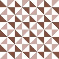 Abstract geometric pattern in  brown and white squares, Abstract pattern in a monochrome scheme.  brown and white triangle pattern. Monotone triangles in square shape. vector
