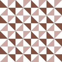 Abstract geometric pattern in  brown and white squares, Abstract pattern in a monochrome scheme.  brown and white triangle pattern. Monotone triangles in square shape. vector