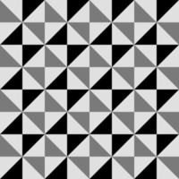 Abstract geometric pattern in black and white squares, Abstract pattern in a monochrome scheme. Black and white triangle pattern. Monotone triangles in square shape. vector