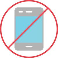 No Phone Vector Icon