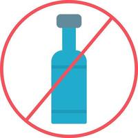 No Alcohol Vector Icon