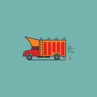 pakistaní indio camión Arte vector ilustración icono diseño