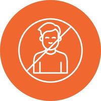 Man Blacklist Vector Icon
