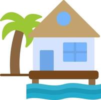 Beach House Vector Icon