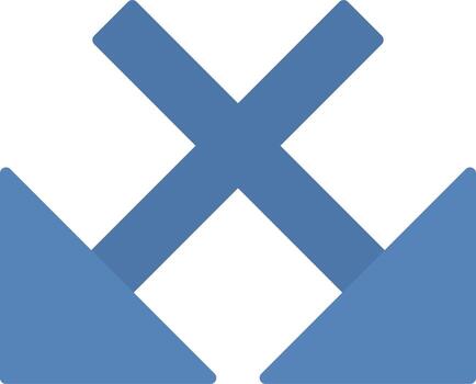 intersecarse vector icono