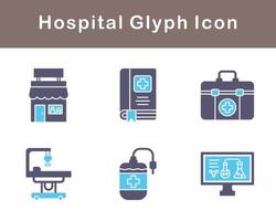 hospital vector icono conjunto