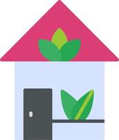 Eco House Vector Icon