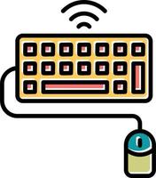 Keyboard And Mouse Vector Icon