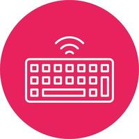 icono de vector de teclado