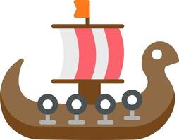 Viking Ship Vector Icon