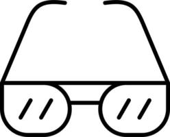 icono de vector de gafas