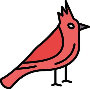 cardenal vector icono