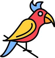 icono de vector de loro