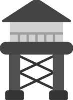 icono de vector de torre de agua