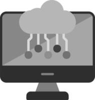 Cloud computing Vector Icon
