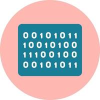 Binary Code Vector Icon