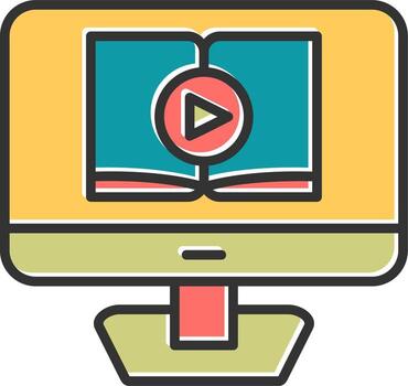 icono de vector de tutorial