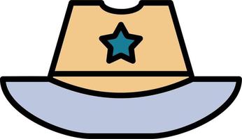 icono de vector de sombrero