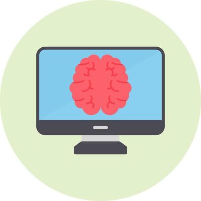 Desktop Computer Vector Icon