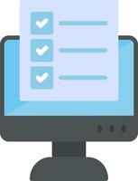 icono de vector de examen