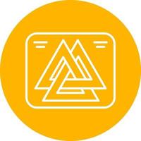 Valknut vector icono