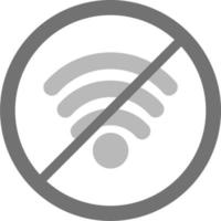 sin icono de vector wifi