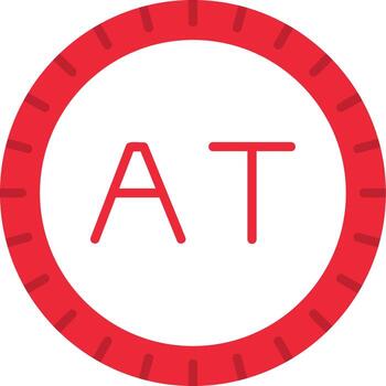 Austria marcar código vector icono
