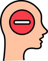 Negative thinking Vector Icon