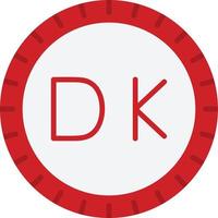 Dinamarca marcar código vector icono
