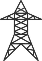 icono de vector de torre eléctrica