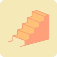 icono de vector de escaleras