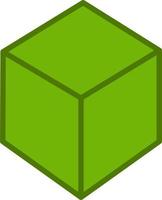 icono de vector de cubo